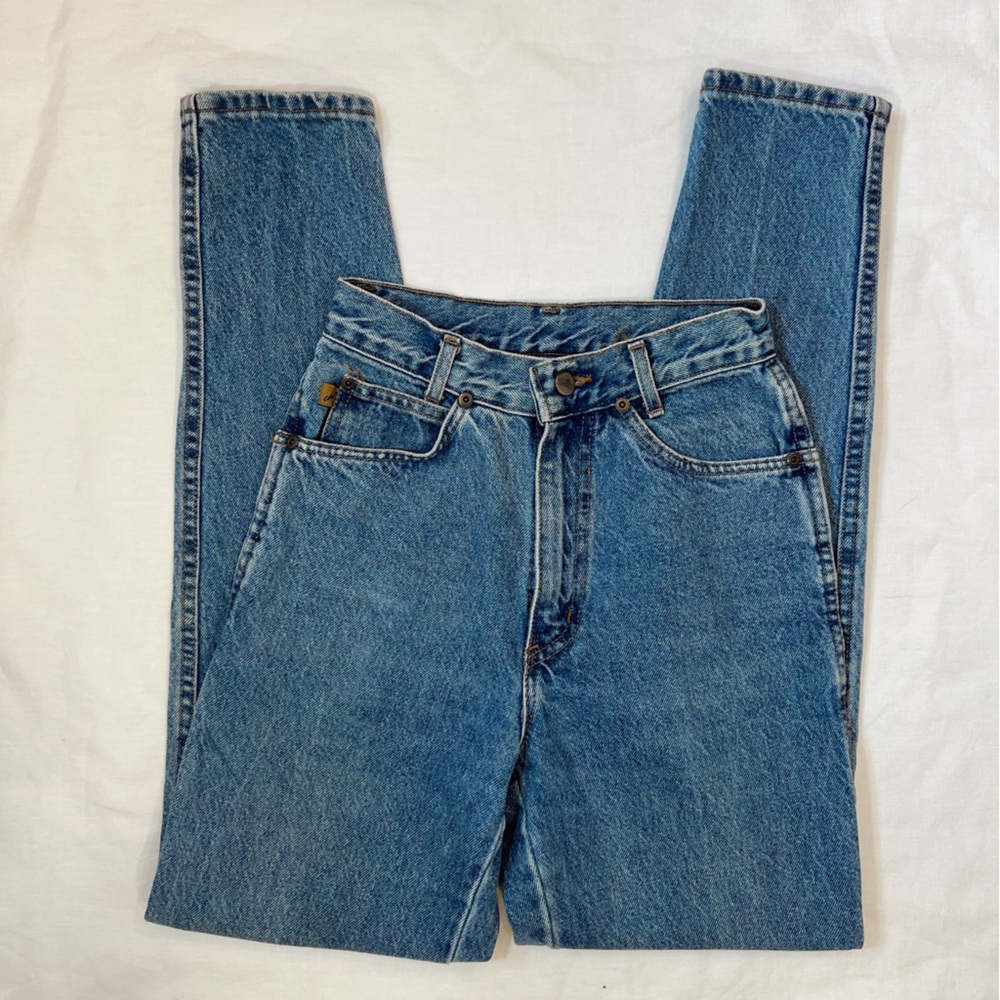 Vintage Chic Blue‎ High Rise Straight Denim Jeans